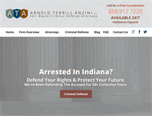 Tablet Screenshot of fortwaynedefense.com